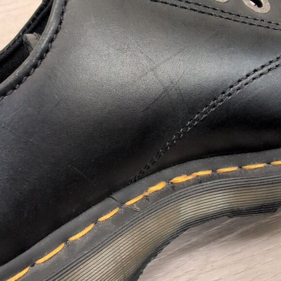 Dr Martens Platform Shoes Womens Size 9 Black Leather Chunky Oxford Y2K 8651 - Picture 9 of 10